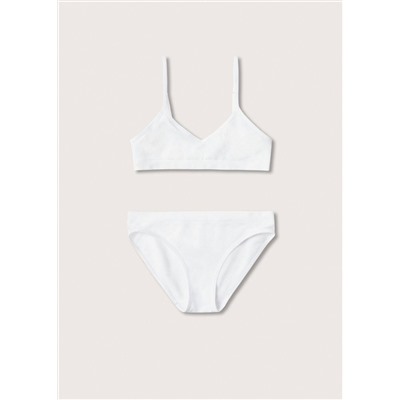 Conjunto ropa interior algodón -  Niña | MANGO OUTLET España