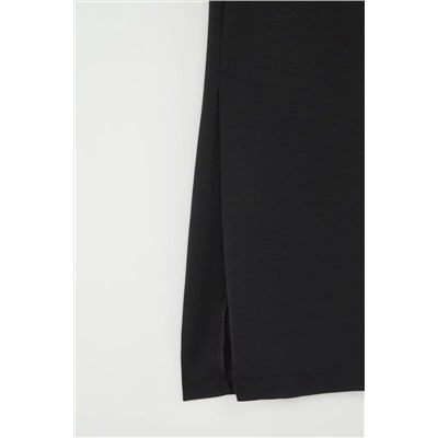 Черные модальные широкие ноги гибкие вязаные штаны Twoss25pl00087