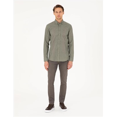 Haki Slim Fit рубашка с длинным рукавом