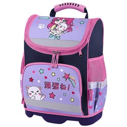 Ранец ЮНЛАНДИЯ WISE, 1 отделение, 3 кармана, устойчивое дно, "Anime hugs", 37x29х15 см, 272074
