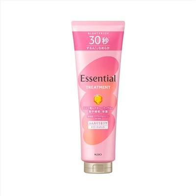 KAO Бальзам быстрого действия "Essential" для сухих и повреждённых волос разглаживающий кутикулу "Объём и блеск" 250 г / 24