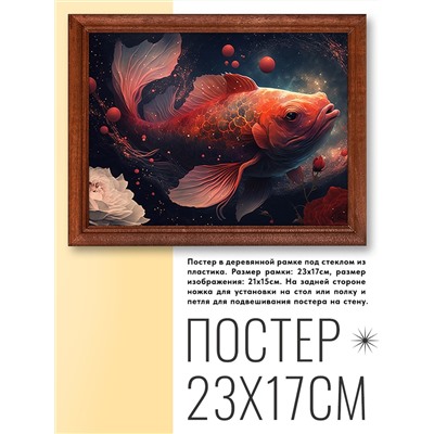 POSG-0208 Постер в рамке 23x17см Рыба