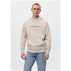 Sudadera mensaje algodón -  Hombre | MANGO OUTLET España