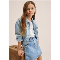 Falda denim paperbag -  Niña | MANGO OUTLET España