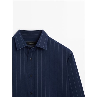 Camisa denim rayas