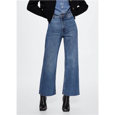 Jeans culotte tiro alto -  Mujer | MANGO OUTLET España