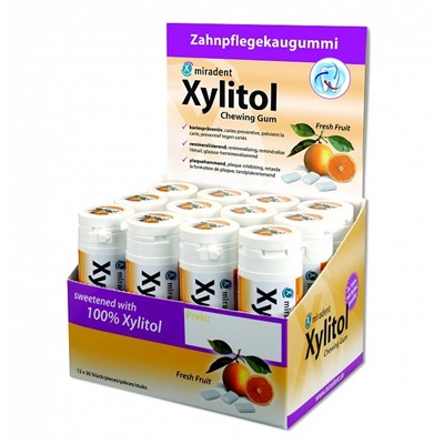 Жевательная резинка miradent Xylitol Свежие фрукты