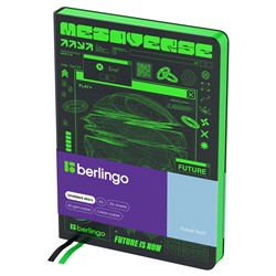 Ежедневник недатированный, А5, 136л., кожзам, Berlingo "Future Tech", цветной срез, с рисунком