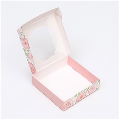 Коробка сборная с окном, For you, 11.5×11.5×3 см