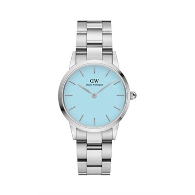 Reloj de cuarzo de acero Iconic Link Capri - 32 mm - Azul y plateado