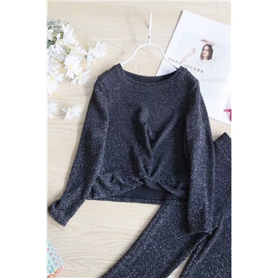 Красивый комплект для девочки кофточка и брючки-клеш, экспорт  Dunne*s Store*s