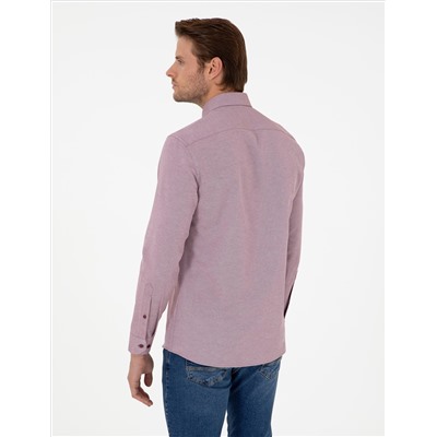Bordeaux Slim Fit рубашка с длинным рукавом
