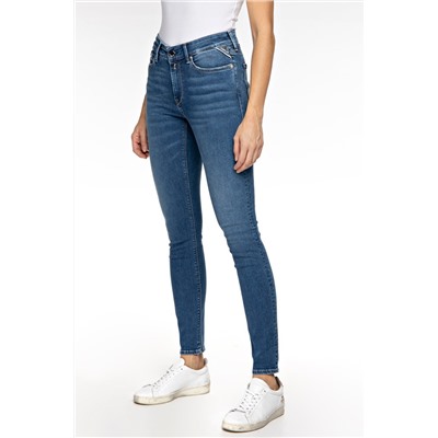 Vaquero skinny fit de tiro alto Luzien - Azul