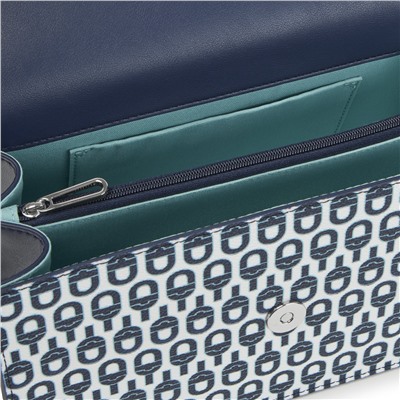 Bolso bandolera - azul marino y blanco