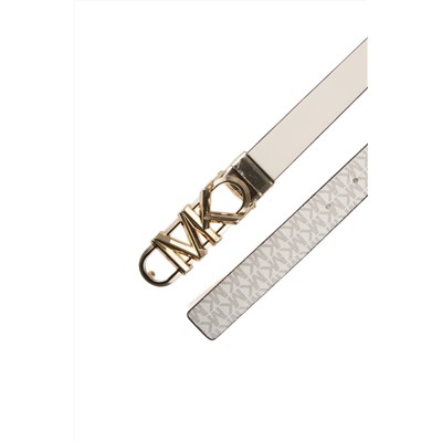 Cinturón de piel - Crema