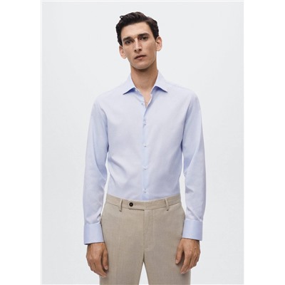 Camisa traje slim fit algodón -  Hombre | MANGO OUTLET España