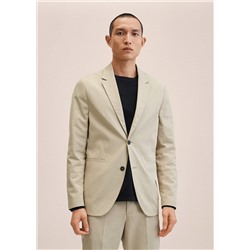Americana traje slim fit stretch -  Hombre | MANGO OUTLET España