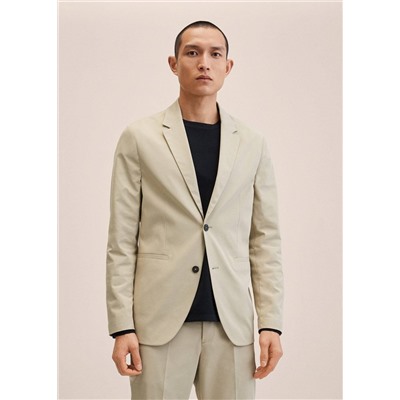 Americana traje slim fit stretch -  Hombre | MANGO OUTLET España