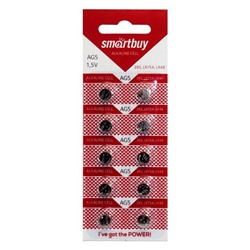 Батарейка Smartbuy AG5,393,LR754,LR48-10B (SBBB-AG5-10B)