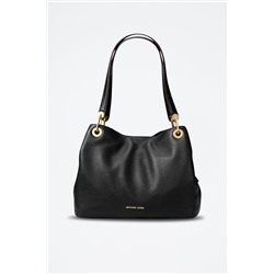 Bolso de piel - 
Negro