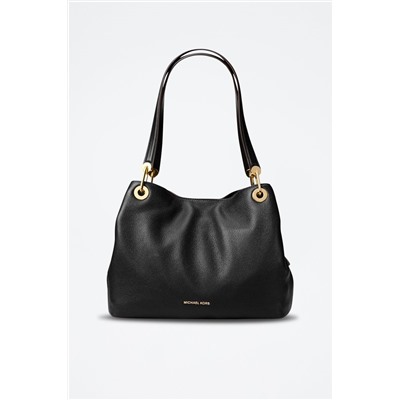 Bolso de piel - 
Negro
