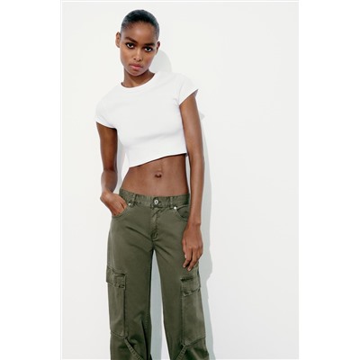 JEANS TRF CARGO TIRO MEDIO