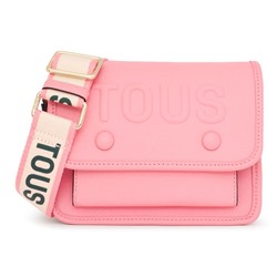 Bolso bandolera La Rue - cuero - rosa