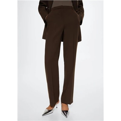 Pantalón recto traje -  Mujer | MANGO OUTLET España