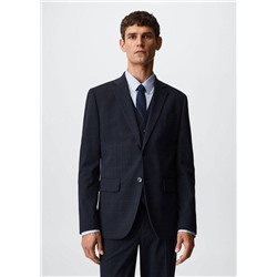 Americana traje slim fit cuadros -  Hombre | MANGO OUTLET España