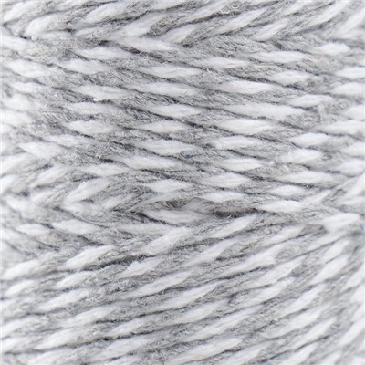 Пряжа 100% целлюлоза "Softino Raffia Color Melange" кручёная, серая 100м ±2м 87 гр