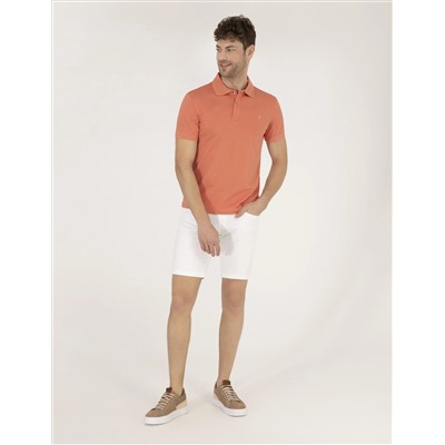 Pink Slim Fit Polo Yaka Mercerized T -For