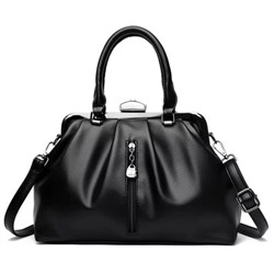 Женская кожаная сумка 3508 BLACK