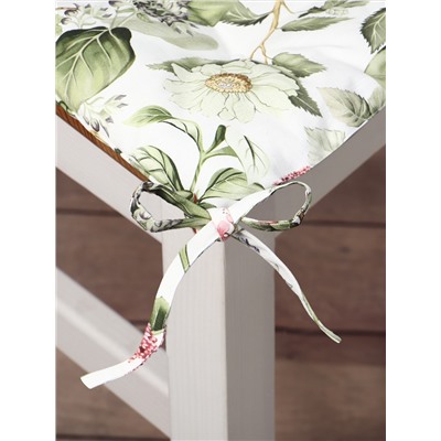 Сидушка на стул Этель Organic home 42×42×7 см, репс 210 г/м², 100% хлопок
