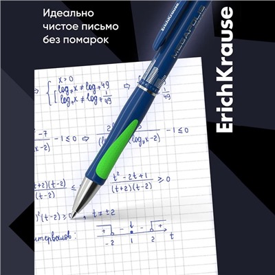 Ручка гелевая ErichKrause MEGAPOLIS GEL, узел 0.5 мм, чернила синие, длина линии письма 500 метров