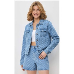 Шорты джинс F412-0940 l.blue