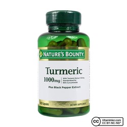 Nature's Bounty Куркума 1000 мг плюс черный перец 60 капсул