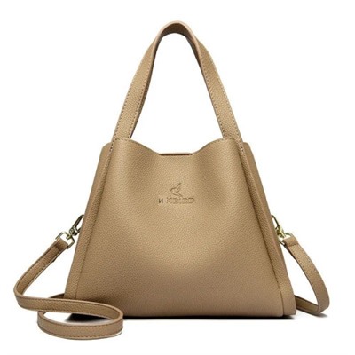 Женская кожаная сумка 1079 BEIGE