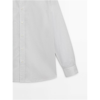 Camisa rayas algodón regular fit