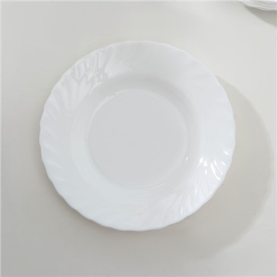 Тарелки глубокие Luminarc TRIANON, 250 мл, d=22 см, набор 6 шт., стеклокерамика, белые