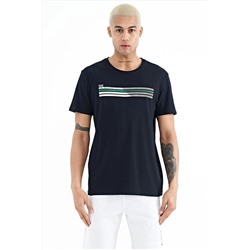 Мужская футболка Stew Navy Blue с круглым вырезом — 88229 A11ER-88229