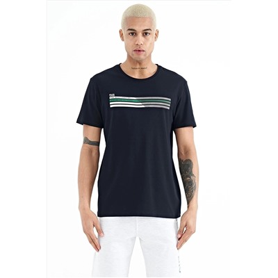 Мужская футболка Stew Navy Blue с круглым вырезом — 88229 A11ER-88229