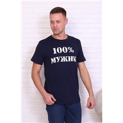Мужская футболка 11634 Синяя