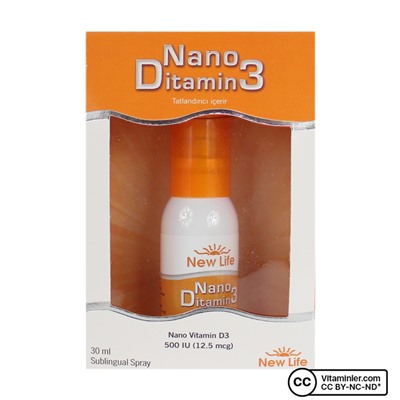 New Life Nano Ditamine3 500 МЕ D3 спрей 30 мл