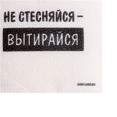 Салфетки бумажные однослойные «Не стесняйся-вытирайся», 24×24 см, набор 20 шт.