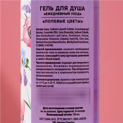 Подарочный набор «Самая красивая»: гель для душа и пена для ванны, 2×100 мл, Чистое счастье