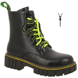 Ботинки Kenka 25-384 черн\зел ( 5,0)