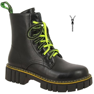 Ботинки Kenka 25-384 черн\зел ( 5,0)