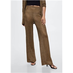 Pantalón palazzo canalé -  Mujer | MANGO OUTLET España