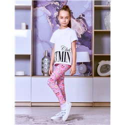 Легинсы детские PREMIUM KETMIN ПОНЧИКИ цв.Розовый