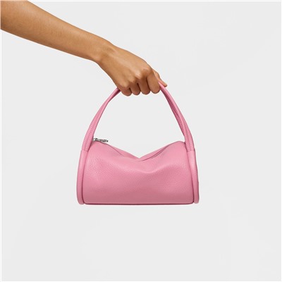 Bolso - cuero - rosa oscuro